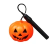 Luminous hand-held pumpkin lantern for Halloween 10CM, seven-color pumpkin, flashing pumpkin lantern, children's toy, wholesale for the Ghost Festival Item Picture